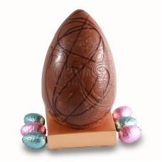 Milk Chocolate Drizzle Egg, with Belgian Praline Eggs